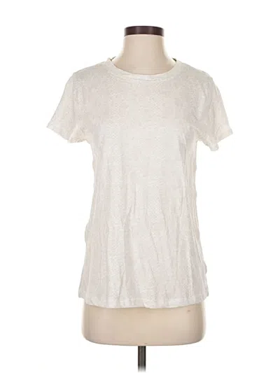 Pre-owned Athleta Short Sleeve T-shirt In White