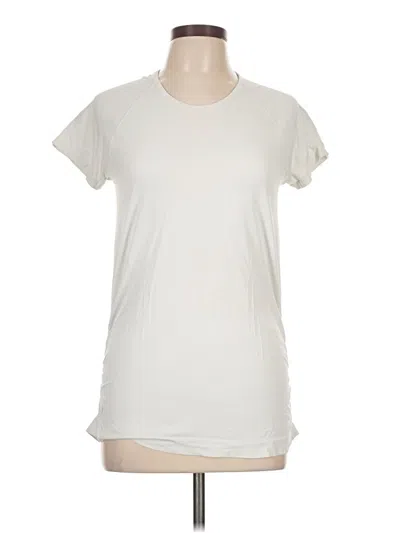 Pre-owned Athleta Short Sleeve T-shirt In White