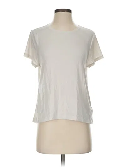 Pre-owned Athleta Short Sleeve T-shirt In White