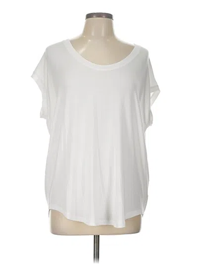 Pre-owned Athleta Short Sleeve T-shirt In White