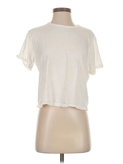 Pre-owned Athleta Short Sleeve T-shirt In White