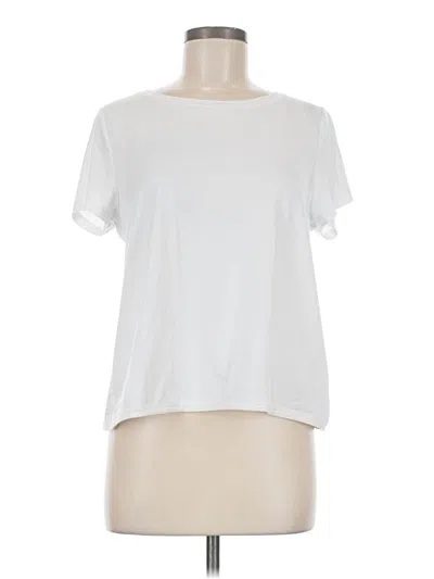 Pre-owned Athleta Short Sleeve T-shirt In White