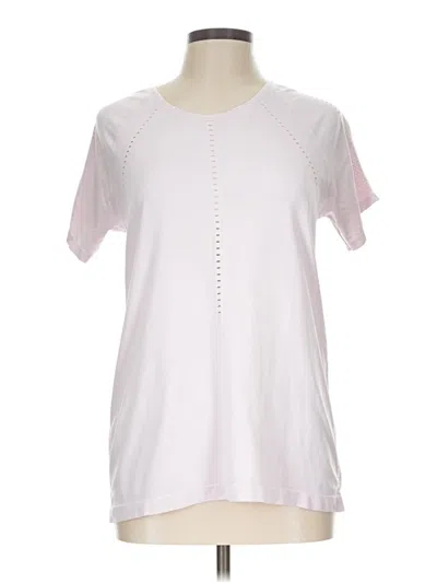 Pre-owned Athleta Short Sleeve T-shirt In White