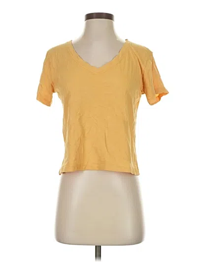 Pre-owned Athleta Short Sleeve T-shirt In Yellow