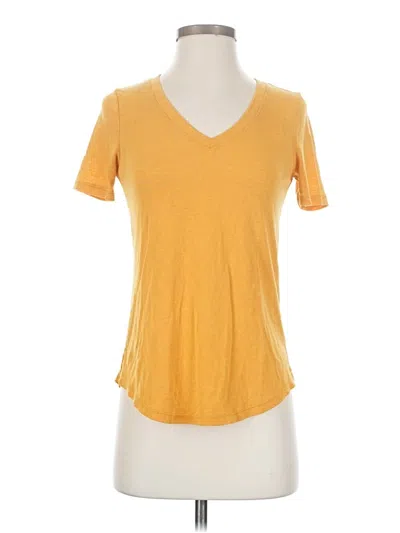 Pre-owned Athleta Short Sleeve T-shirt In Yellow