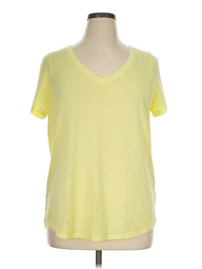 Pre-owned Athleta Short Sleeve T-shirt In Yellow