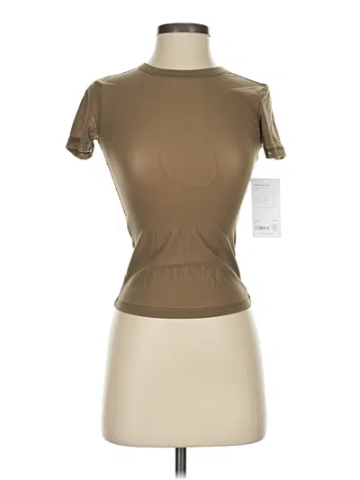 Athleta Short Sleeve Turtleneck In Brown