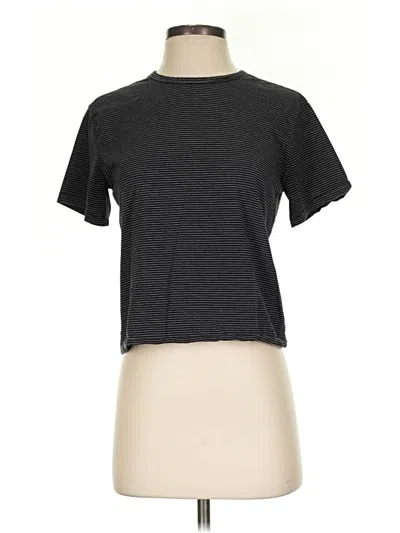 Pre-owned Athleta Short Sleeve Turtleneck In Gray