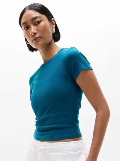 Athleta Signature Rib Crop Tee