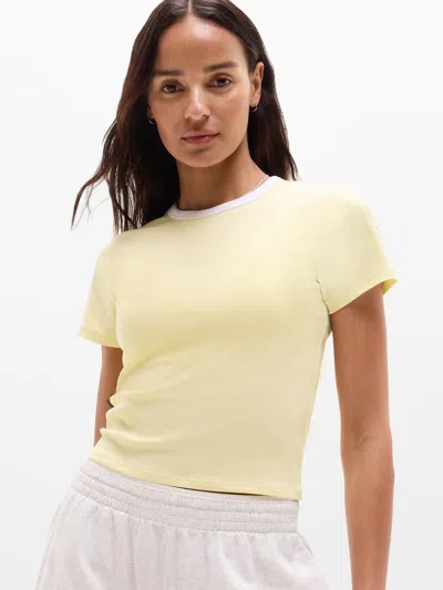Athleta Signature Rib Crop Tee