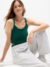 Athleta Signature Rib Double Strap Tank In Green