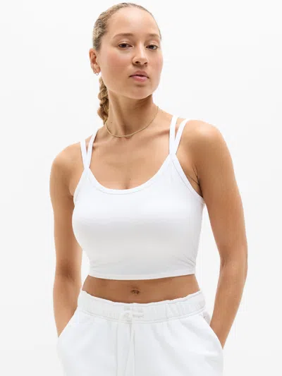 Athleta Signature Rib Double Strap Tank In White