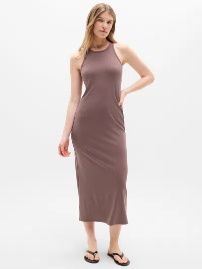 Athleta Signature Rib Maxi Dress In Driftwood