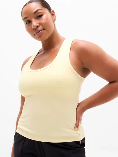 Athleta Signature Rib Scoop Tank In Solstice