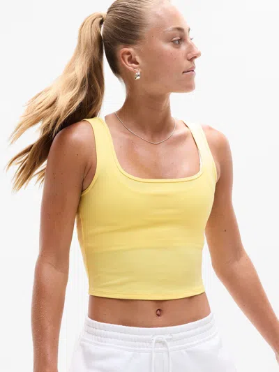 Athleta Signature Rib Square Neck Crop Tank