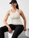 Athleta Signature Rib Tank In Fog Grey Heather