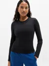 Athleta Signature Rib Top In Black