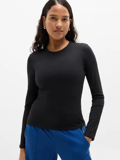 Athleta Signature Rib Top In Black