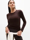 Athleta Signature Rib Top In Brown