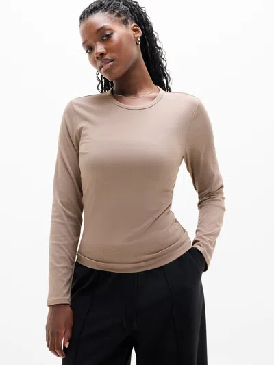 Athleta Signature Rib Top In Brown