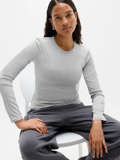 Athleta Signature Rib Top In Gray