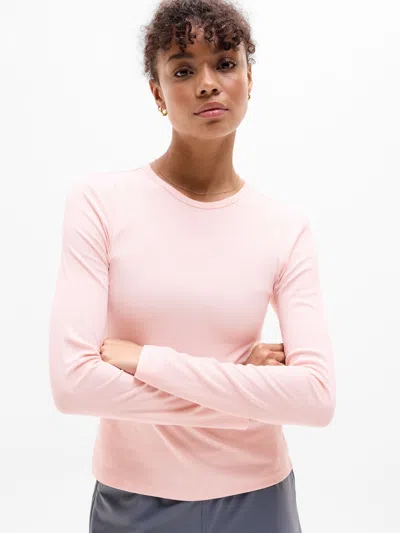 Athleta Signature Rib Top In Pink