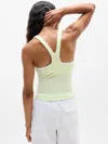 Athleta Signature Rib Y Back Tank In Green