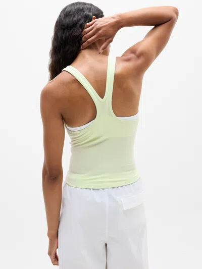 Athleta Signature Rib Y Back Tank In Green