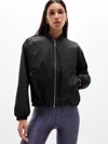 Athleta Simone Biles Sateen Jacket In Black