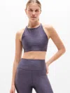 Athleta Simone Biles Shine High Neck Bra In Multi