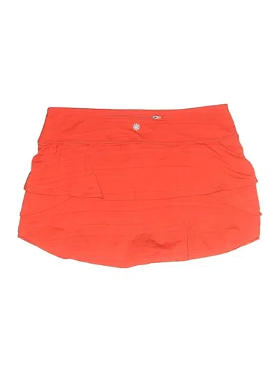 Pre-owned Athleta Skort In Orange