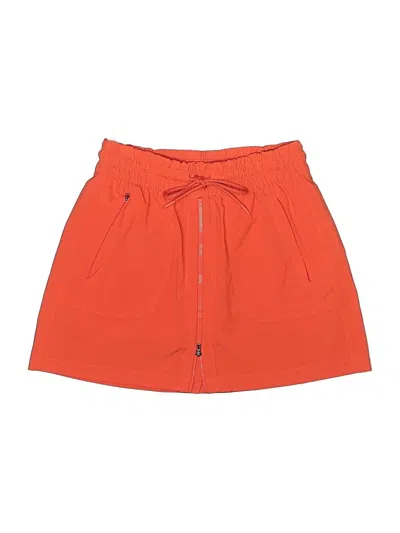 Pre-owned Athleta Skort In Orange