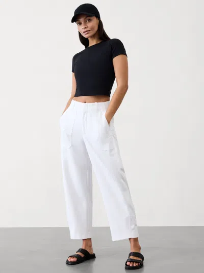 Athleta Skyline Barrel Leg Pant In Bright White