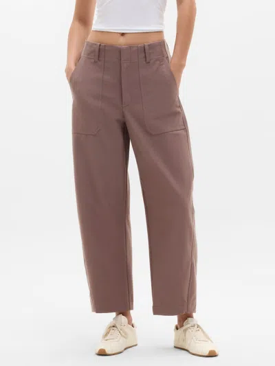 Athleta Skyline High Rise Barrel Leg Pant In Brown