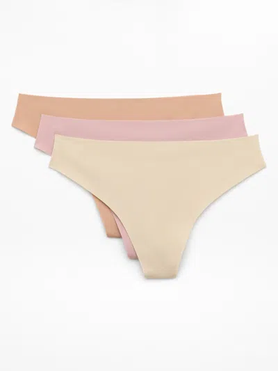 Athleta Sleek Form No Show Thong Underwear 3-pack