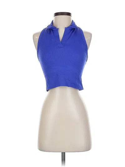 Pre-owned Athleta Sleeveless Blouse In Blue