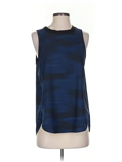 Pre-owned Athleta Sleeveless Blouse In Blue