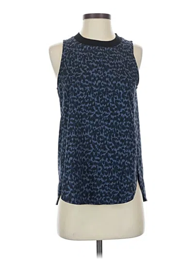 Pre-owned Athleta Sleeveless Blouse In Blue