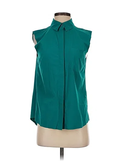 Pre-owned Athleta Sleeveless Blouse In Blue