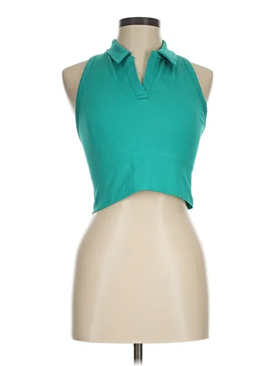 Pre-owned Athleta Sleeveless Blouse In Blue