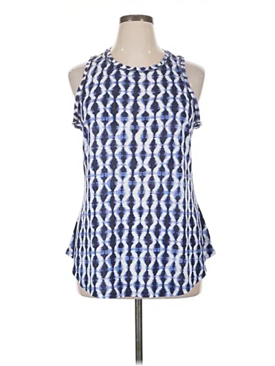 Pre-owned Athleta Sleeveless Blouse In Blue