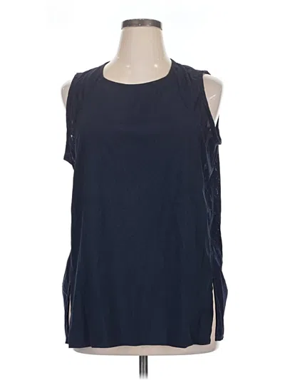 Pre-owned Athleta Sleeveless Blouse In Blue