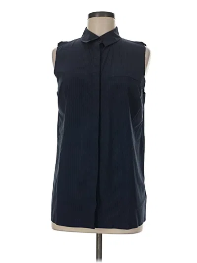 Pre-owned Athleta Sleeveless Blouse In Blue