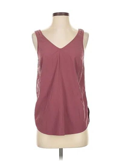 Pre-owned Athleta Sleeveless Blouse In Burgundy