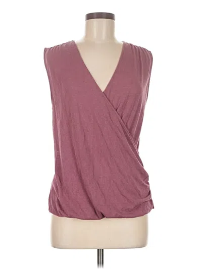 Pre-owned Athleta Sleeveless Blouse In Burgundy