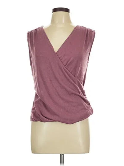 Pre-owned Athleta Sleeveless Blouse In Burgundy