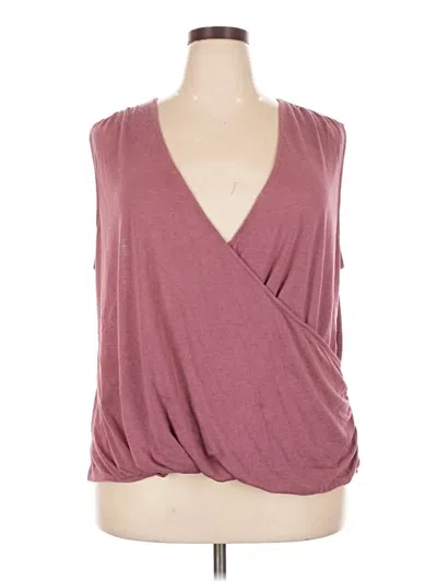 Pre-owned Athleta Sleeveless Blouse In Burgundy
