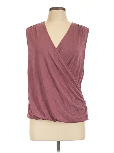 Pre-owned Athleta Sleeveless Blouse In Burgundy