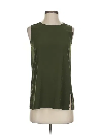 Pre-owned Athleta Sleeveless Blouse In Green