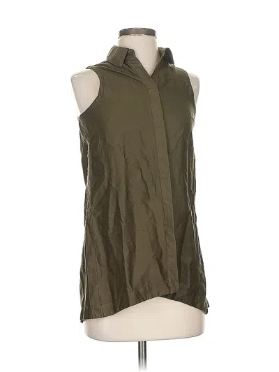 Pre-owned Athleta Sleeveless Blouse In Green